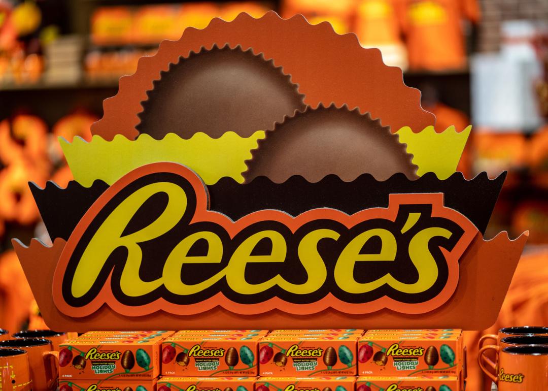 Reese’s brand display at Hershey’s Chocolate World.