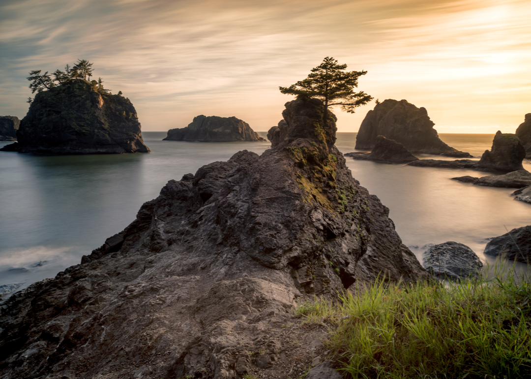 Rock formations along the Oregon Coast