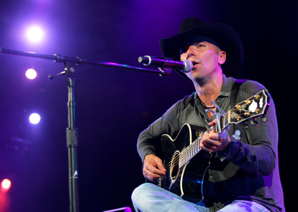 Kenny Chesney performs onstage at the Academy Of Country Music Awards.