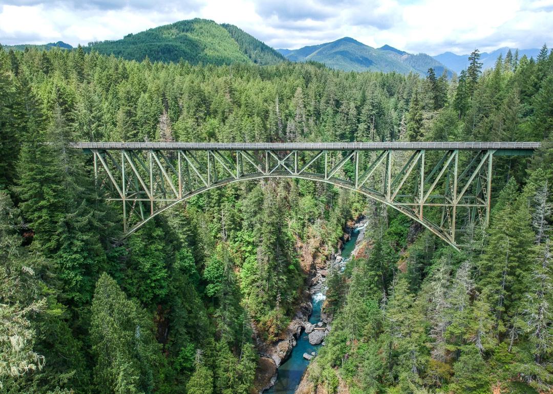 High Steel Bridge above Skokomish River.