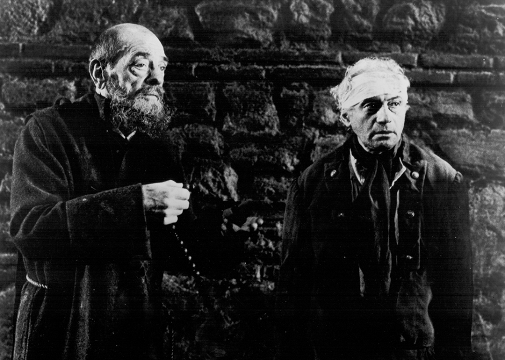Serge Silberman and Luis Bunuel in a scene from the film 'The Phantom of Liberty’.