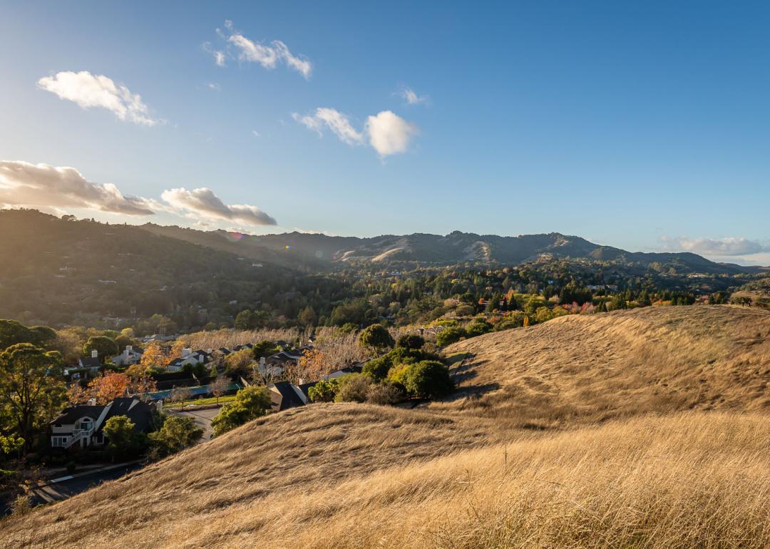 Sunrise and sunset in the East Bay