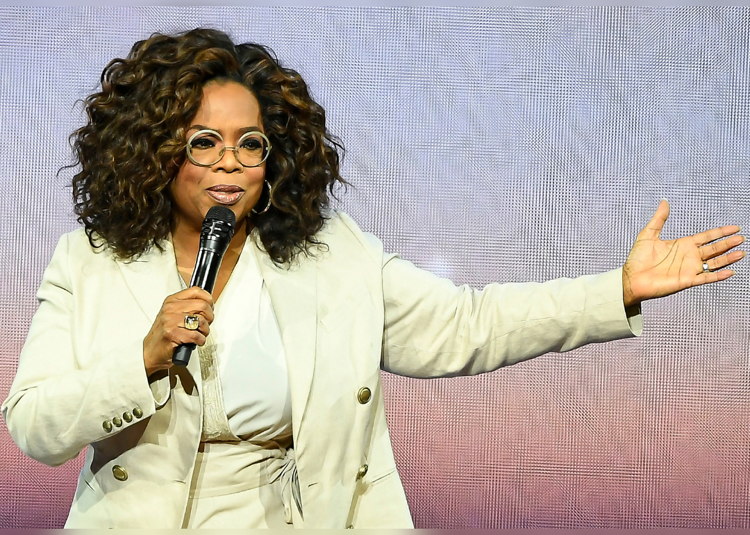 Oprah Winfrey speaks at event.