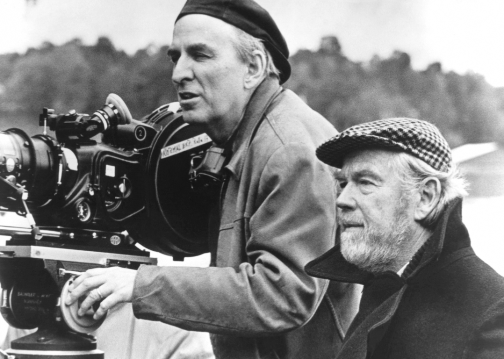 Ingmar Bergman and Sven Nykvist on the set of ‘Fanny and Alexander’.