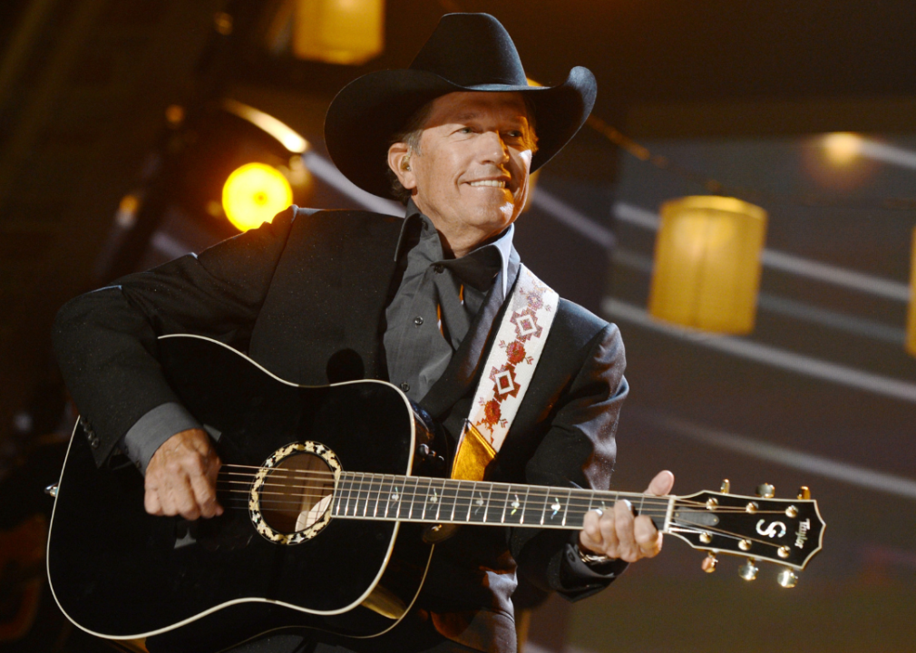 George Strait performs at the Academy Of Country Music Awards.