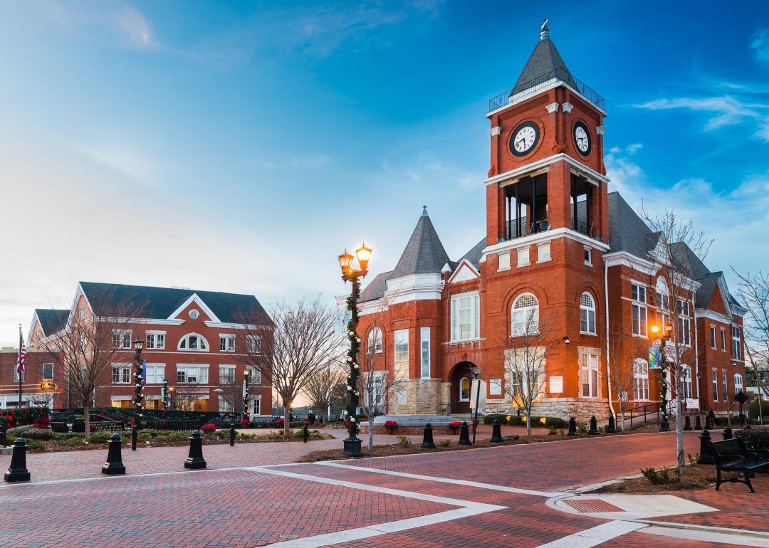 Town square in Dallas, Georgia.