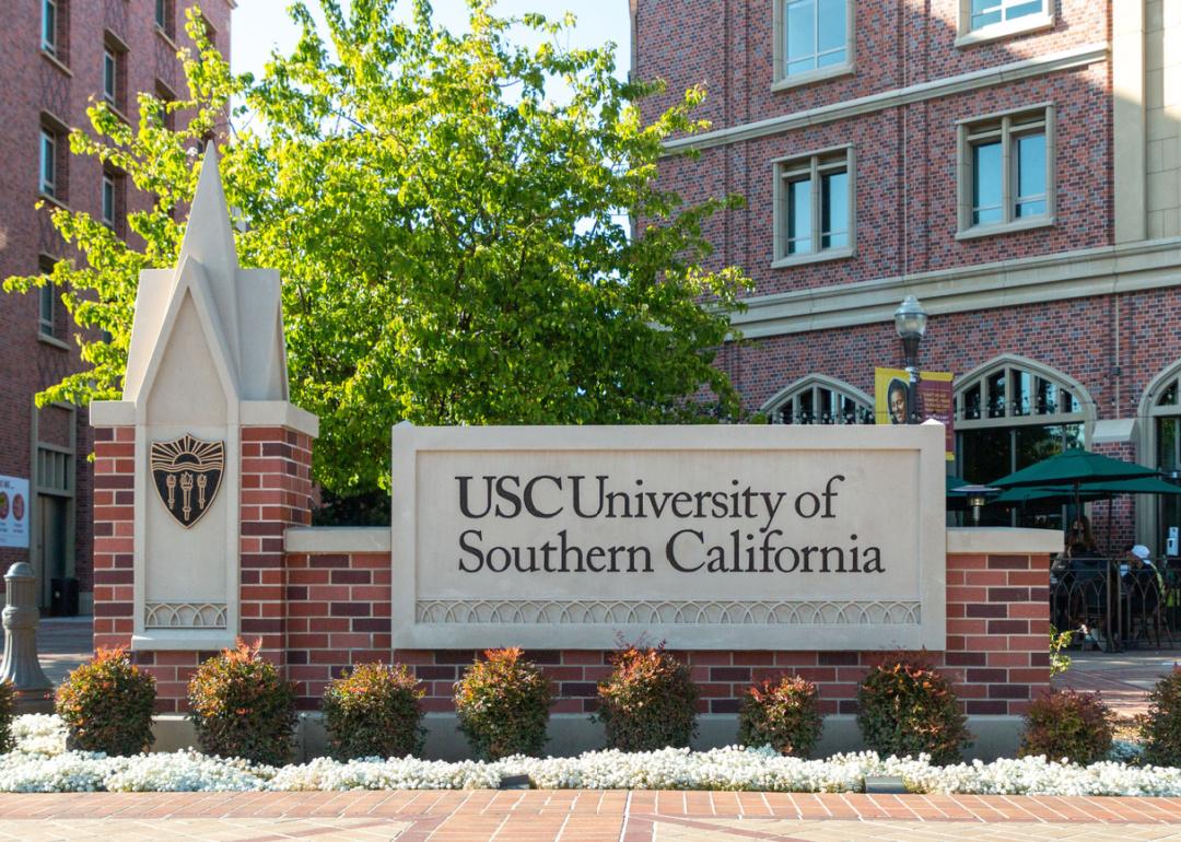 USC sign at the Village.