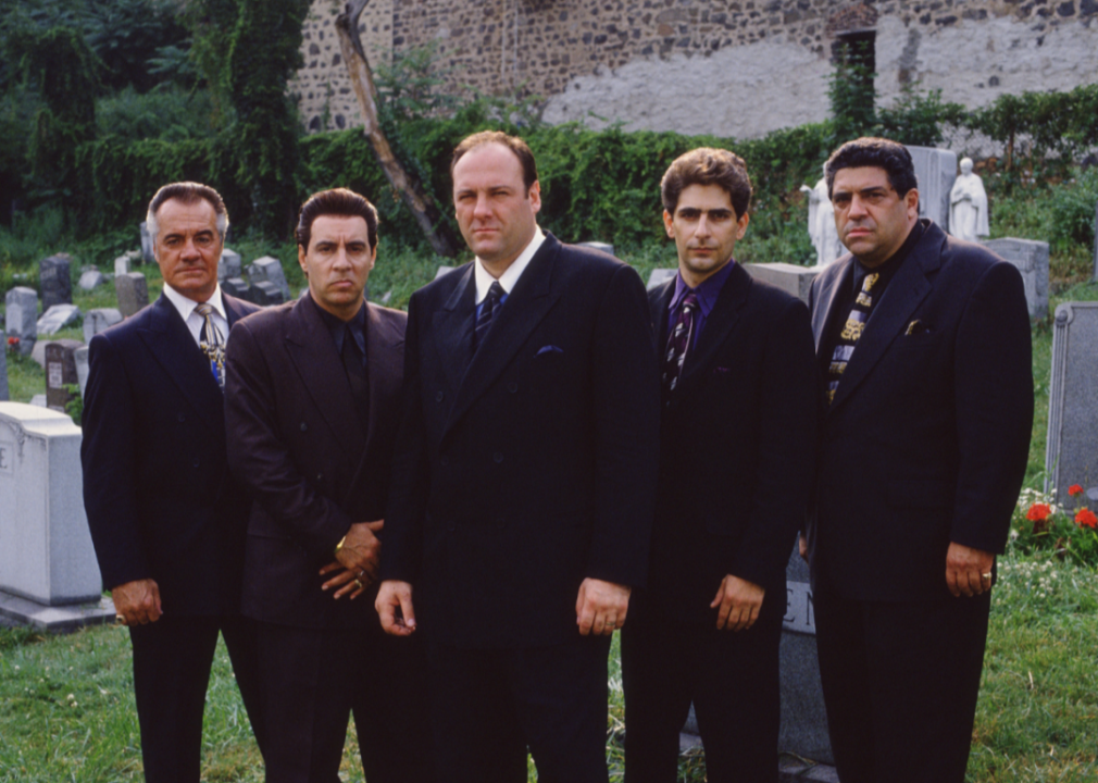 Members of the cast of ‘The Sopranos’ in a publicity still.