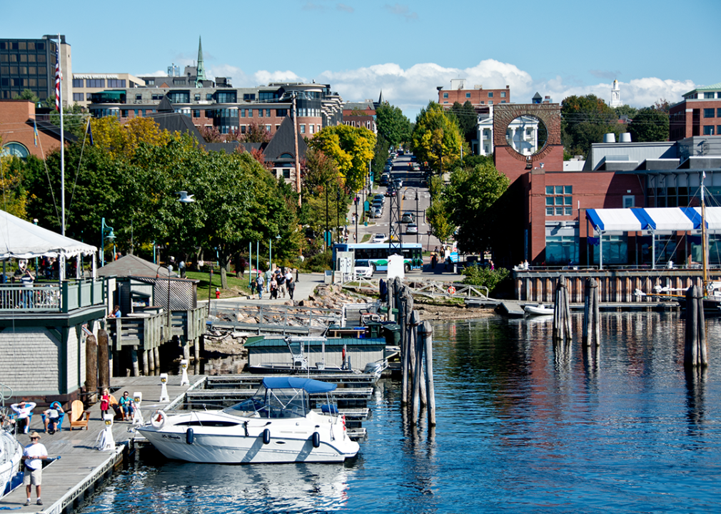 Vermont: Chittenden County Burlington waterfront in summer.