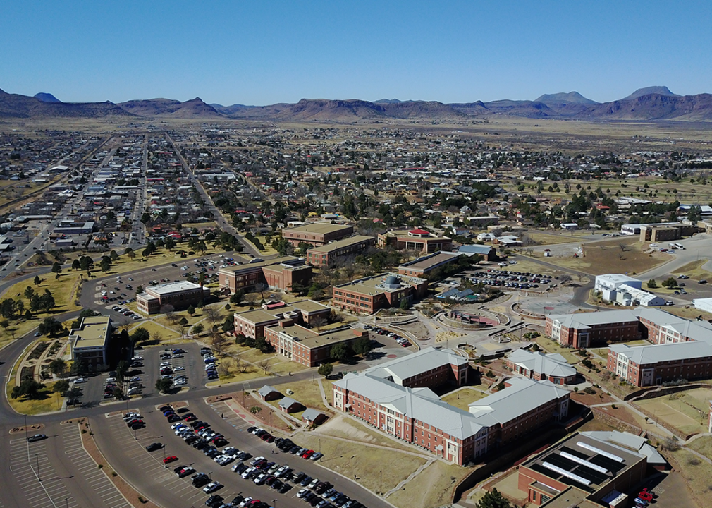 Alpine from above Sul Ross State University.