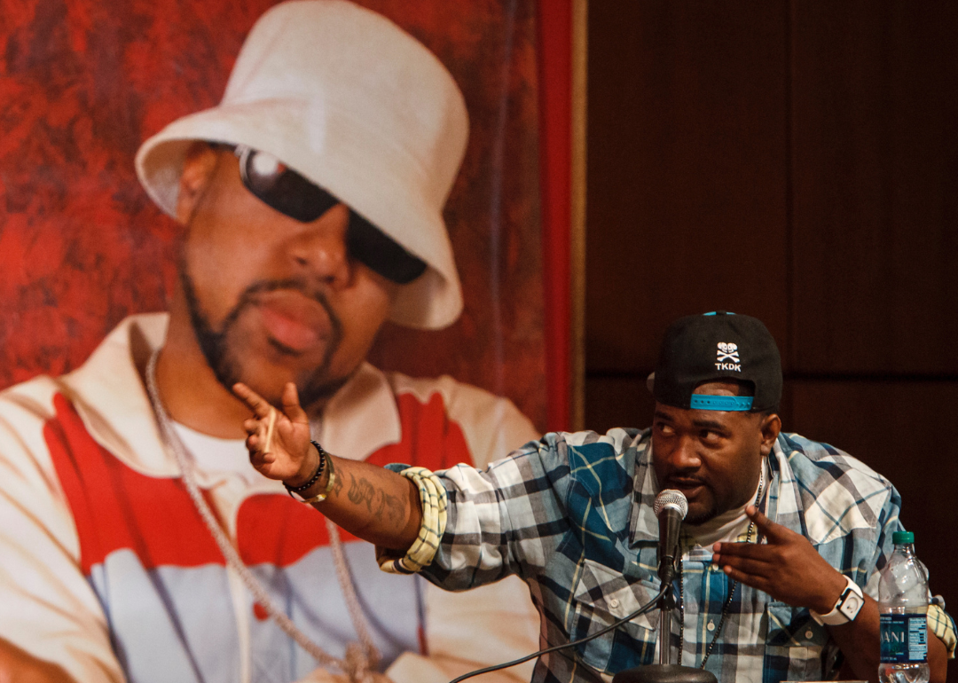 ESG speaks during the Awready!: Houston Hip Hop Conference.