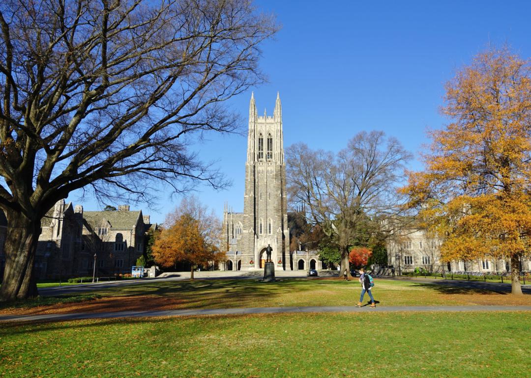 Duke University Campus in autumn.