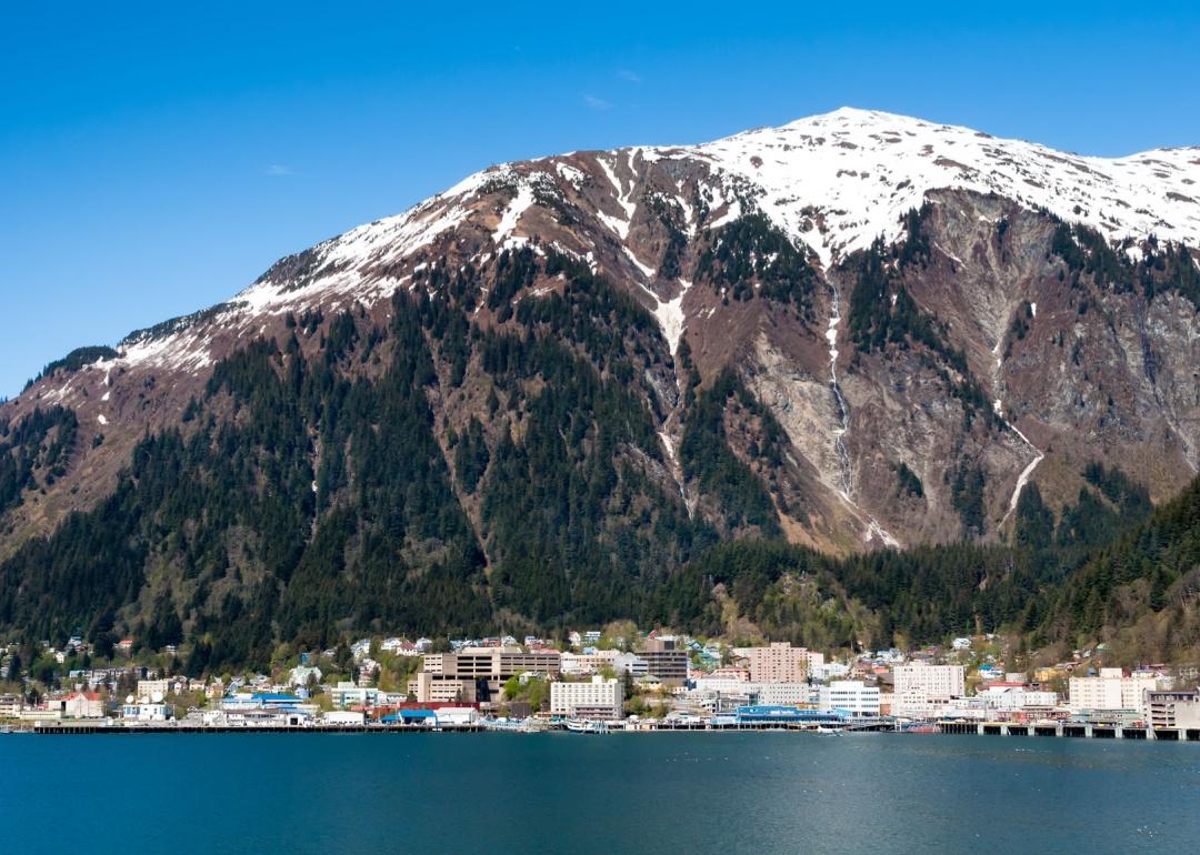 Mount Juneau and the city of Juneau.