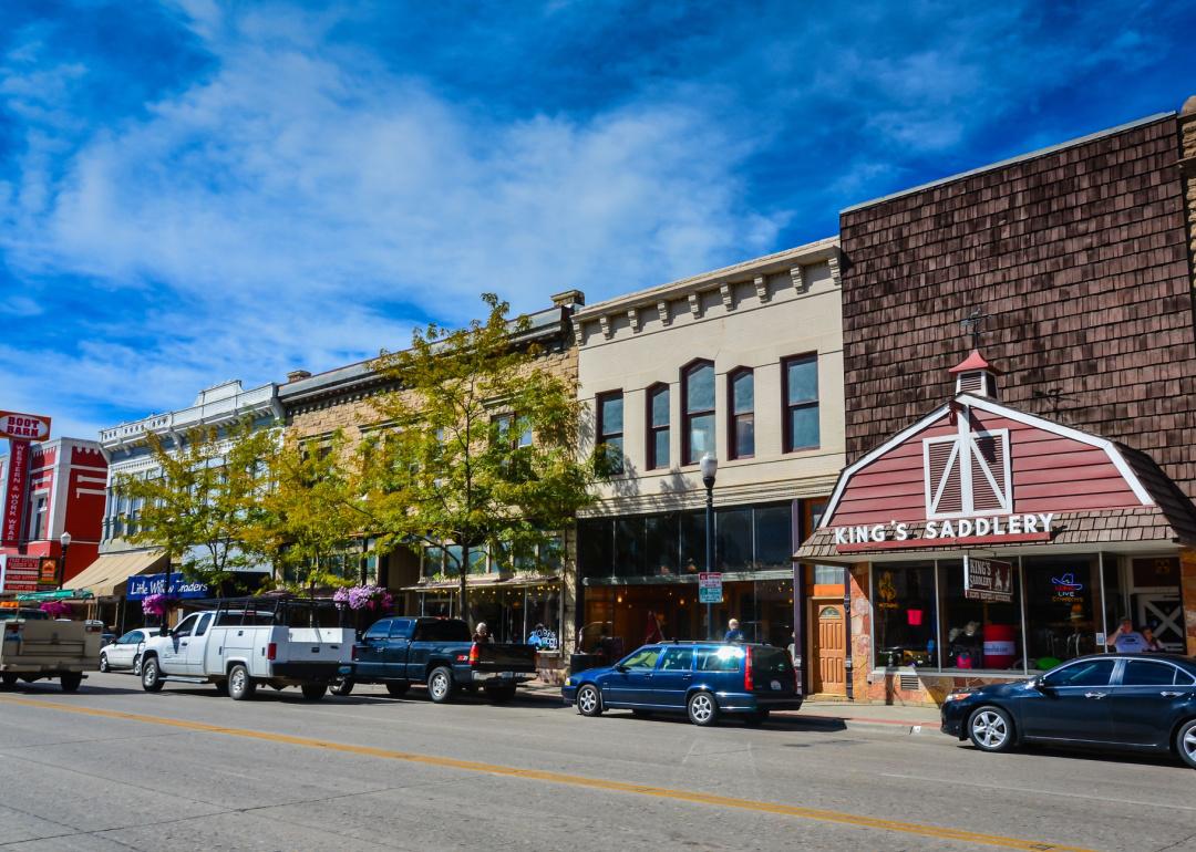 Shops in downtown Sheridan.