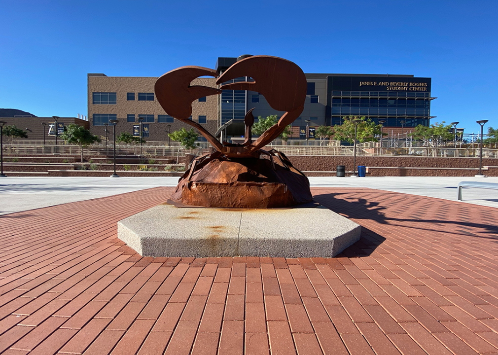 Nevada State College Scorpion Statue.