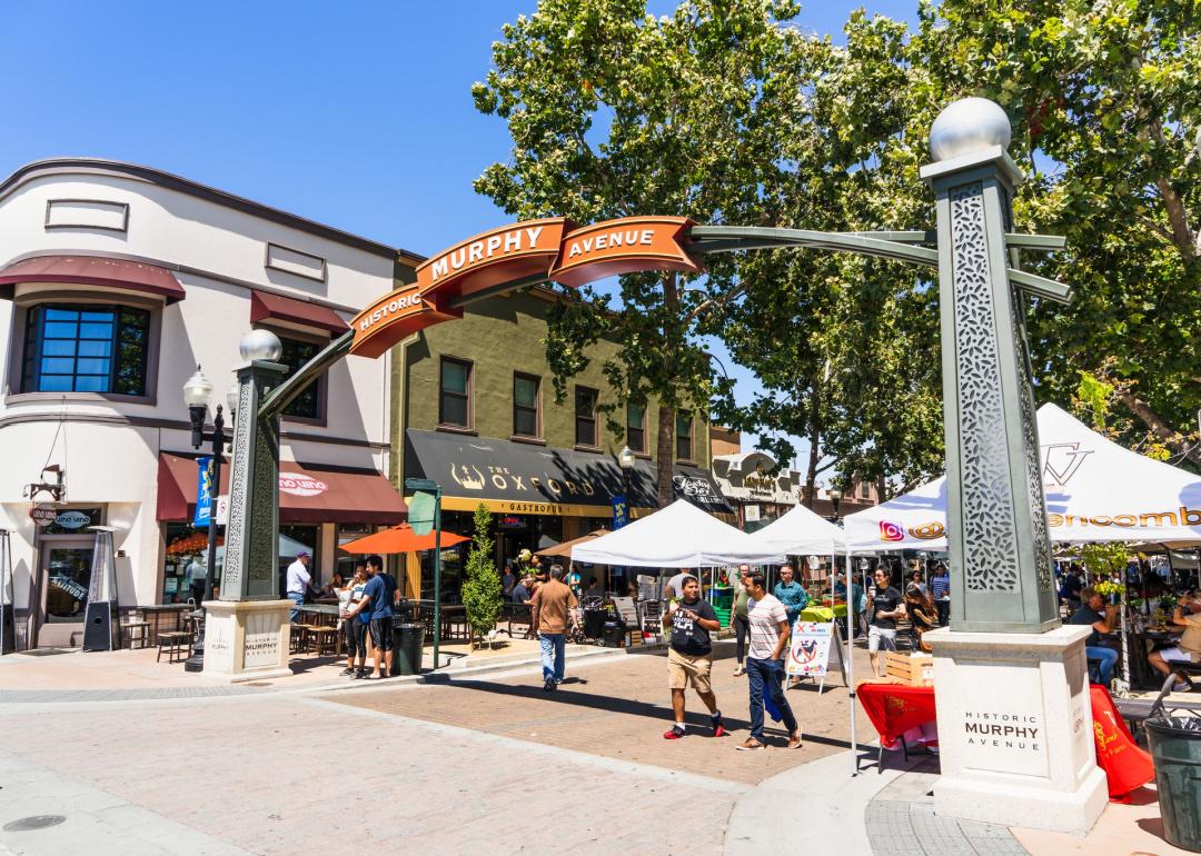 Murphy Historic Avenue in Sunnyvale, California.