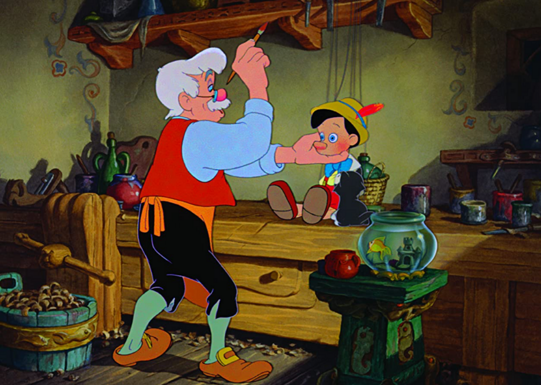 Animated still from Pinocchio.