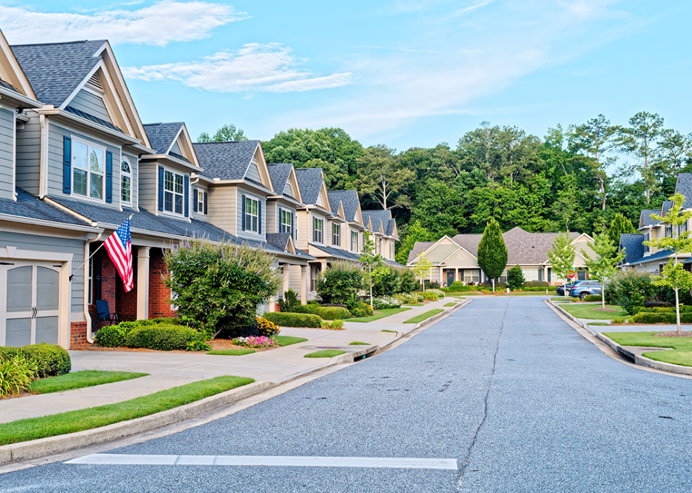Residential neighborhood in Cumming.