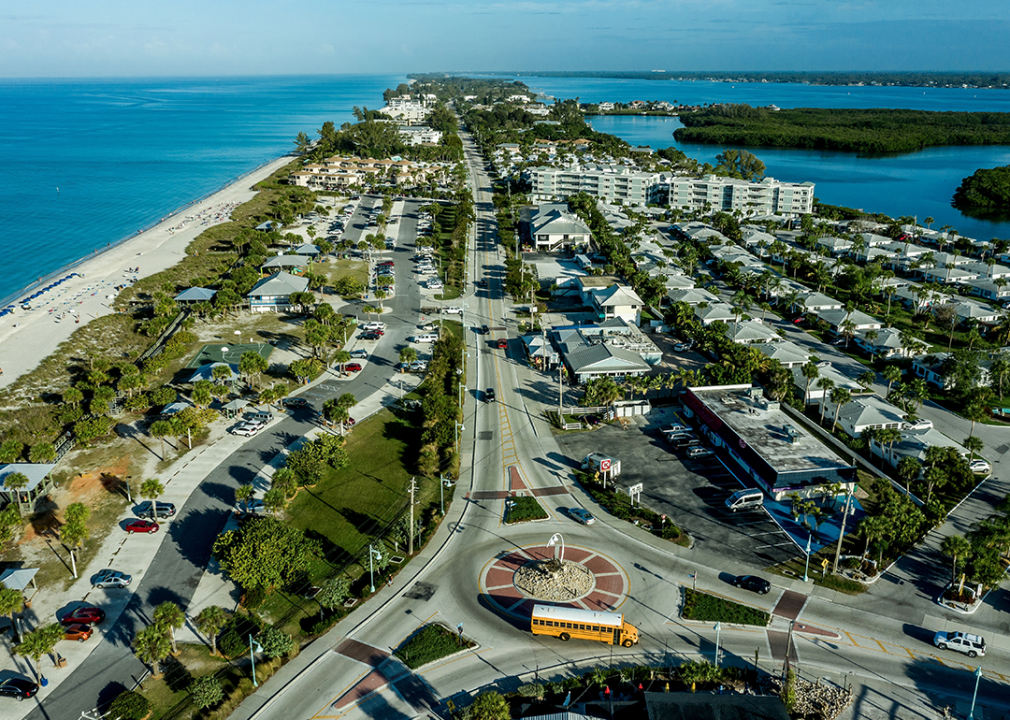 Aerial view of Manasota Key.