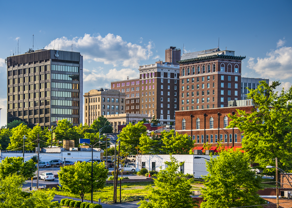 South Carolina: Greenville County City view of Greenville downtown.