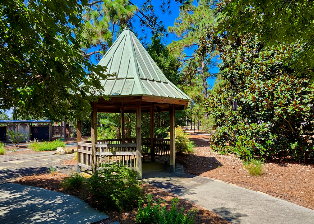 Gazebo at Sandhills Horticultural Gardens.
