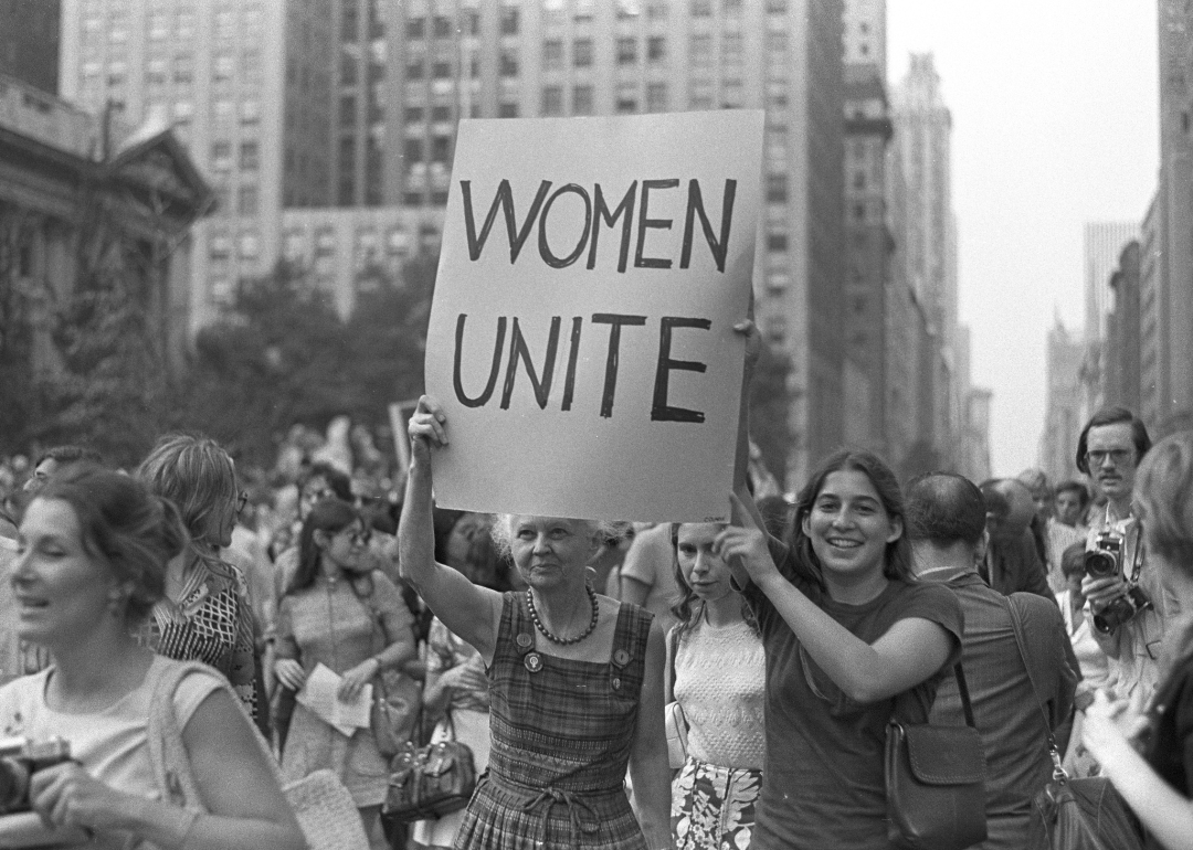 “Women's Strike For Equality” in New York City.