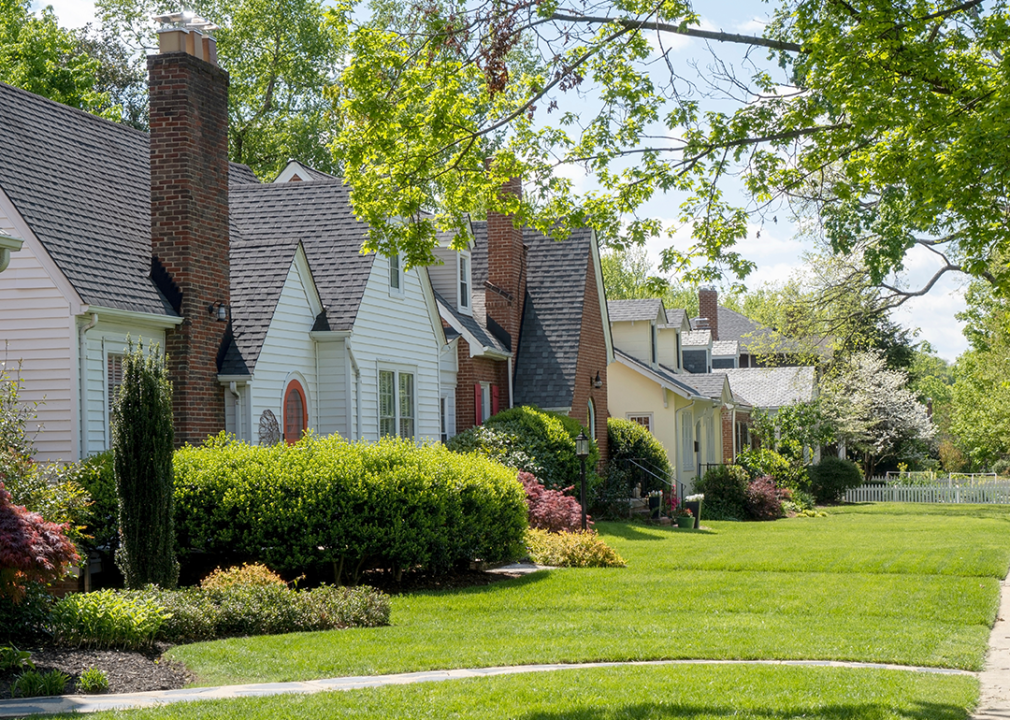 Older established residential neighborhood of homes.