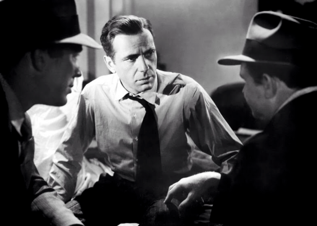 Humphrey Bogart in a scene from The Maltese Falcon.