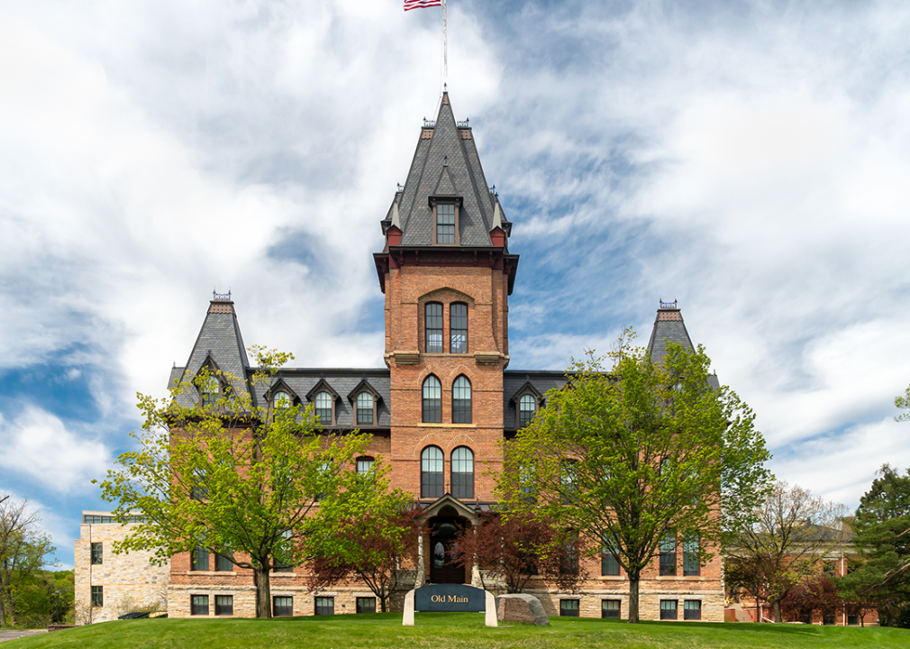 Old Main on the campus of St. Olaf College.