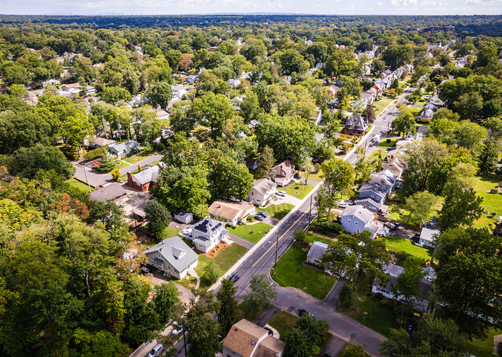 Aerial view of Watchung and surrounding.