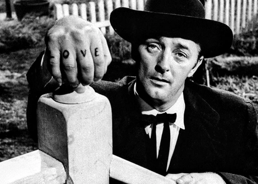 Robert Mitchum in The Night of the Hunter.