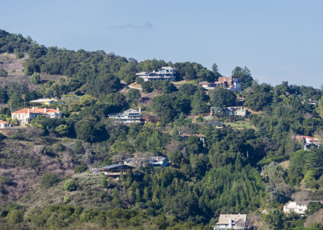 Homes in the Los Altos hills