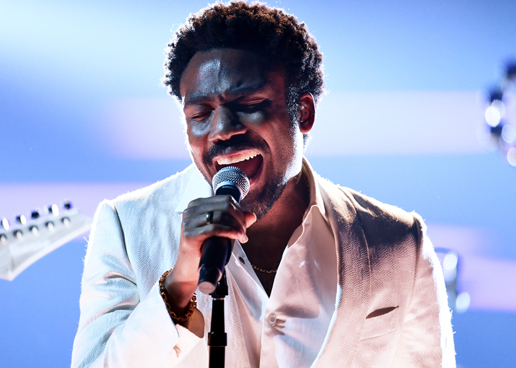 Childish Gambino performs onstage during the GRAMMY Awards at Madison Square Garden.