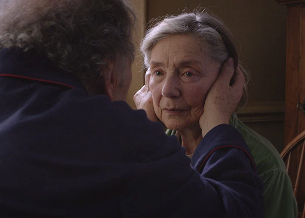 Emmanuelle Riva in a scene from ‘Amour’.