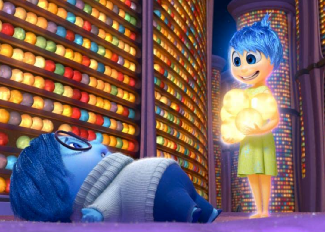 An illustrated frame from Inside Out.