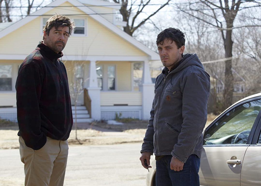 Actors Casey Affleck and Kyle Chandler in a scene from ‘Manchester by the Sea.
