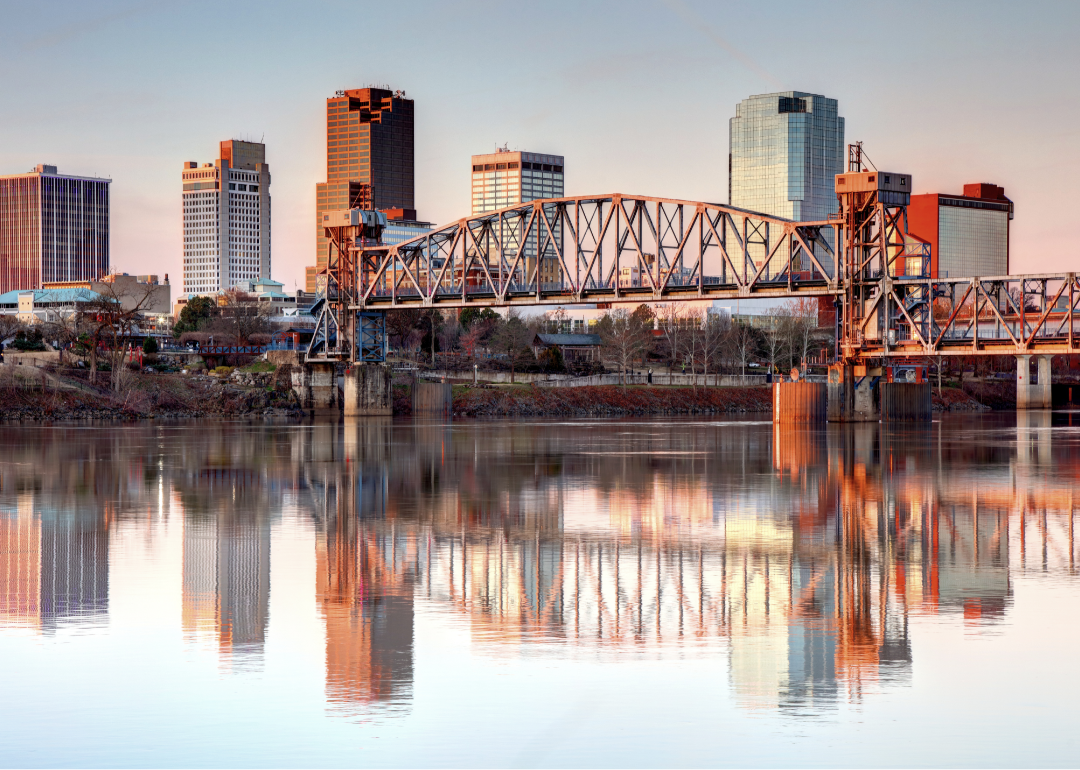 Little Rock, Arkansas along the Arkansas River