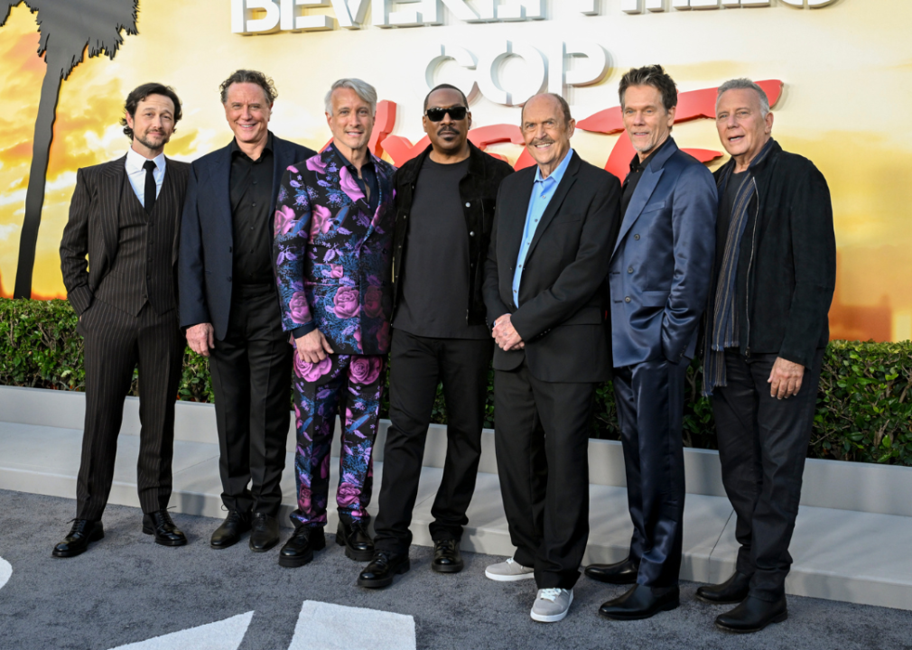 Eddie Murphy and castmates at the "Beverly Hills Cop: Axel F" world premiere