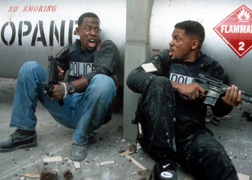 Martin Lawrence and Will Smith in a scene from the film 