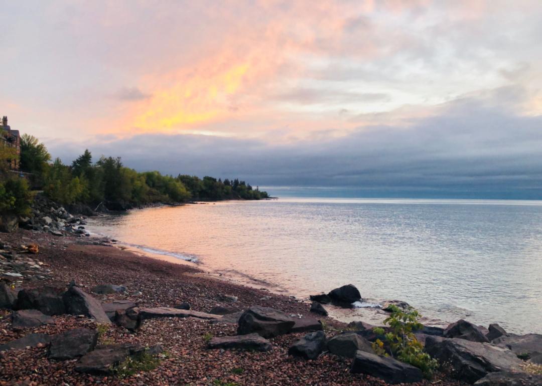 A beach on Lake Superior.