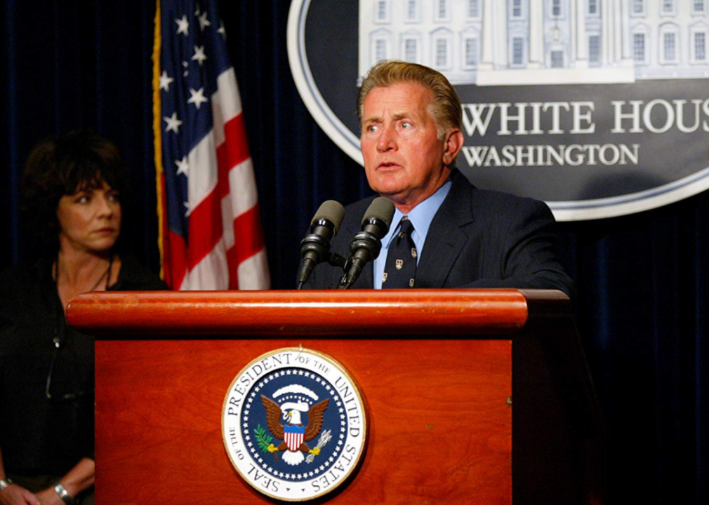 Martin Sheen in a scene from ‘The West Wing.’