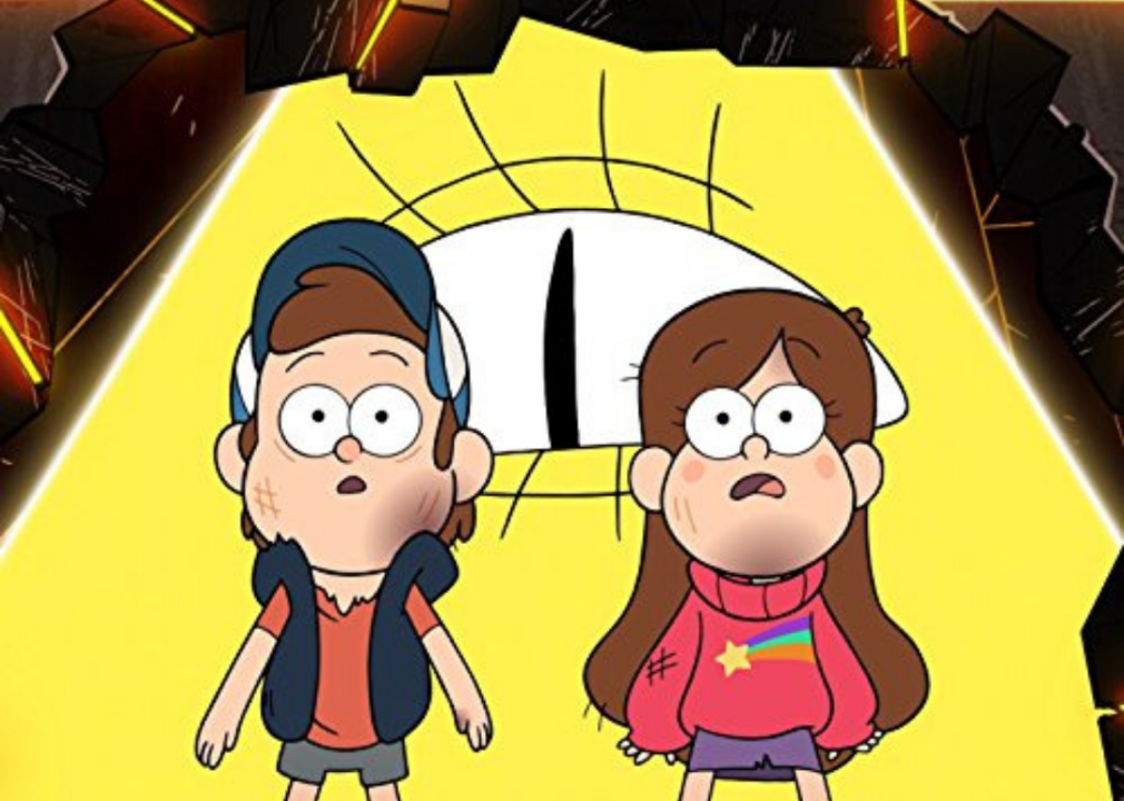 A scene from the animated series ‘Gravity Falls.’