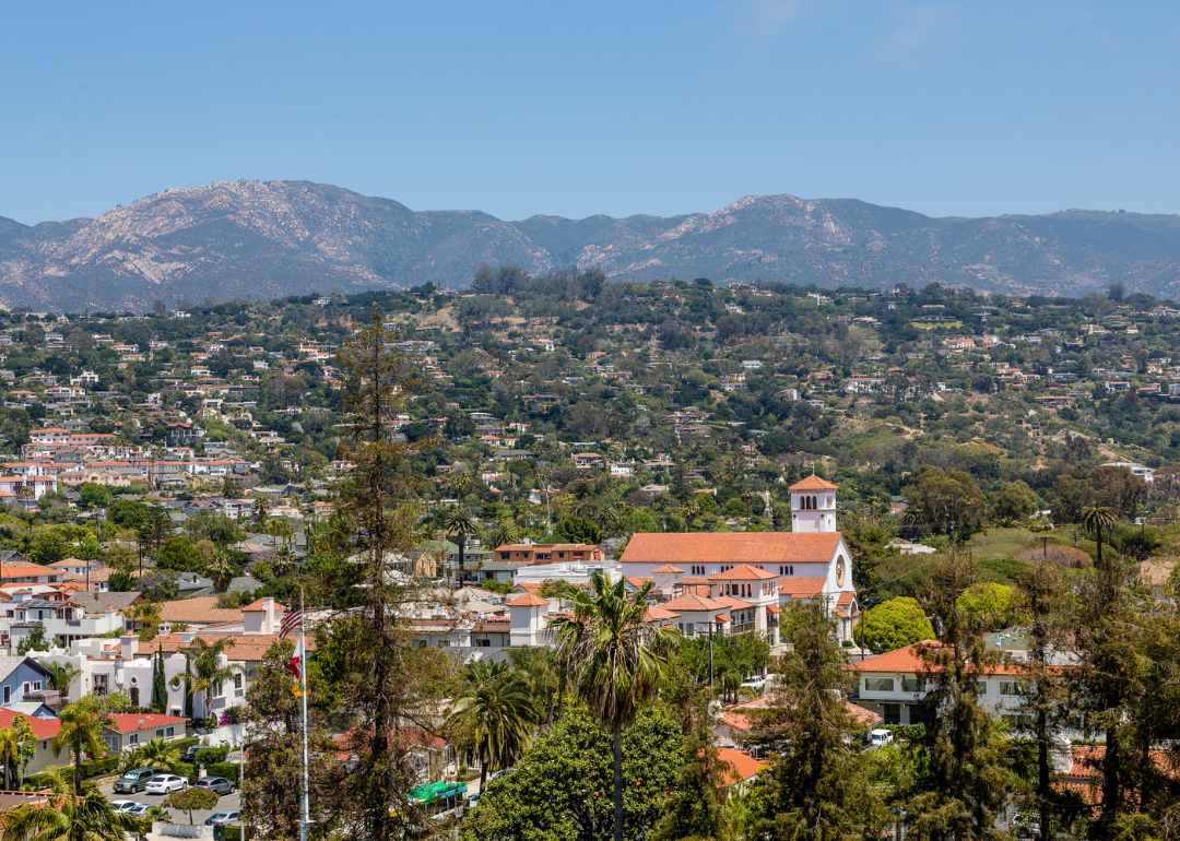 Aerial view of Montecito