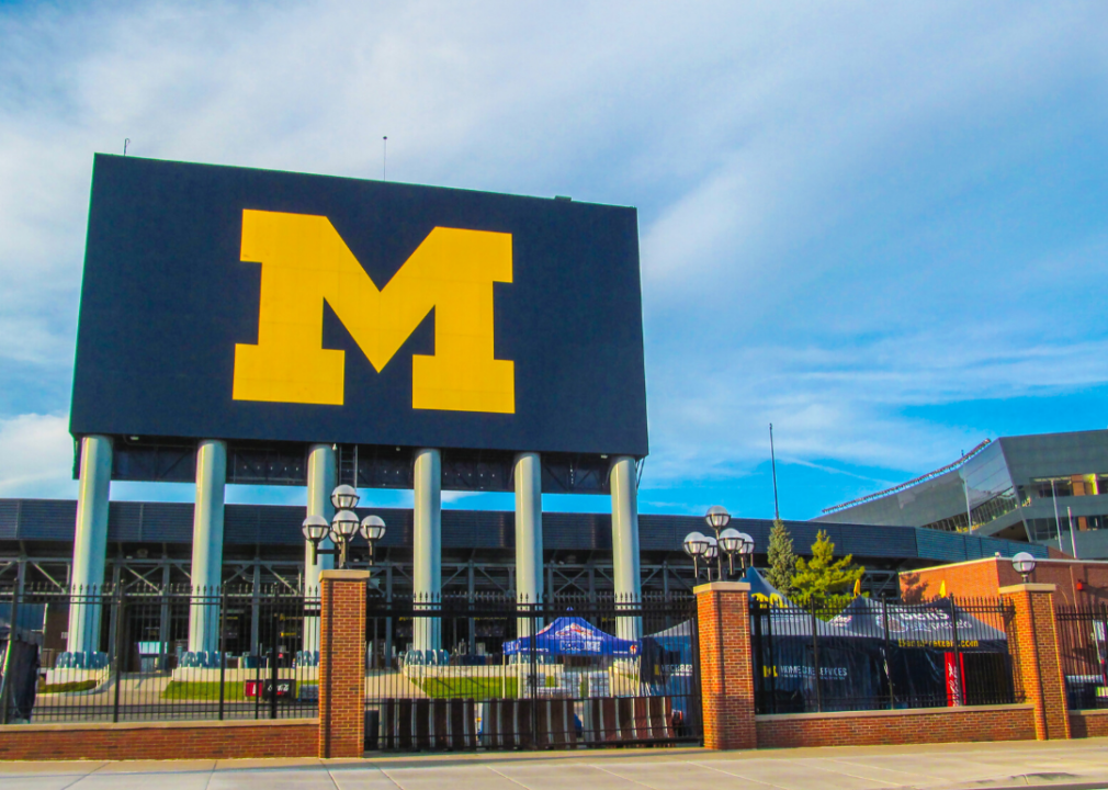 University of Michigan stadium.
