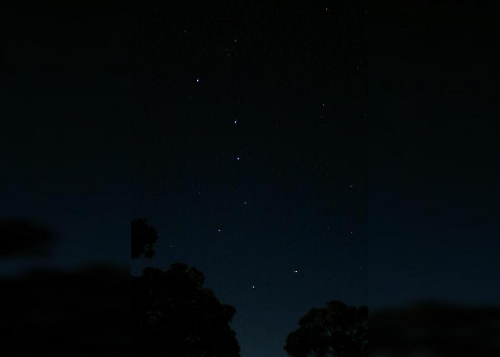 A picture of the Big Dipper taken at Koke