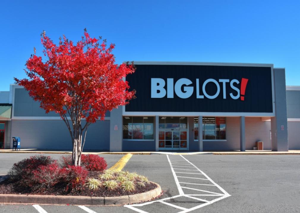 A Big Lots store seen from the parking lot.