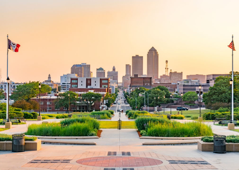 The Des Moines skyline.