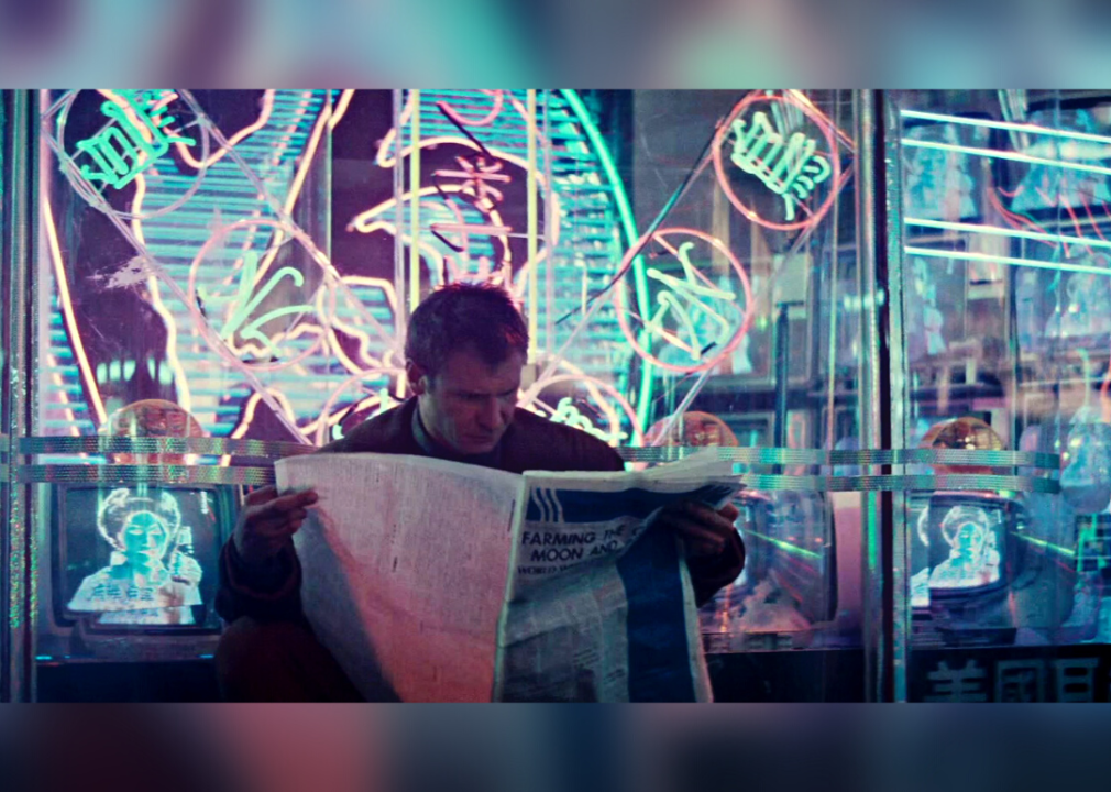 Harrison Ford in a scene from "Bladerunner"