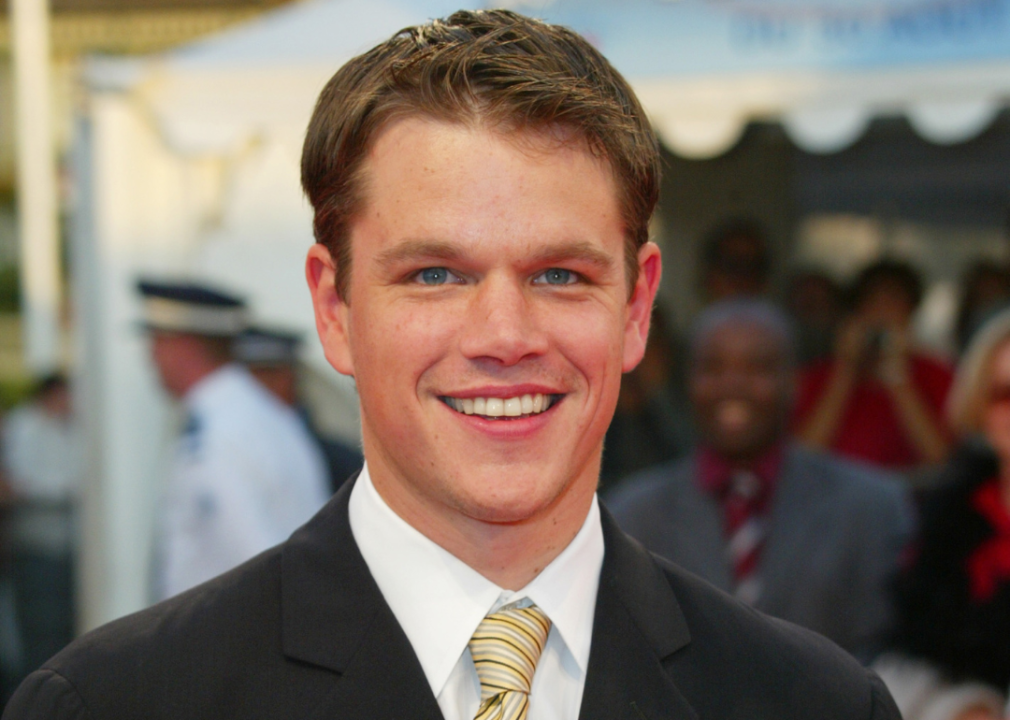 Matt Damon at the Deauville 2002 "The Bourne Identity" Premiere.