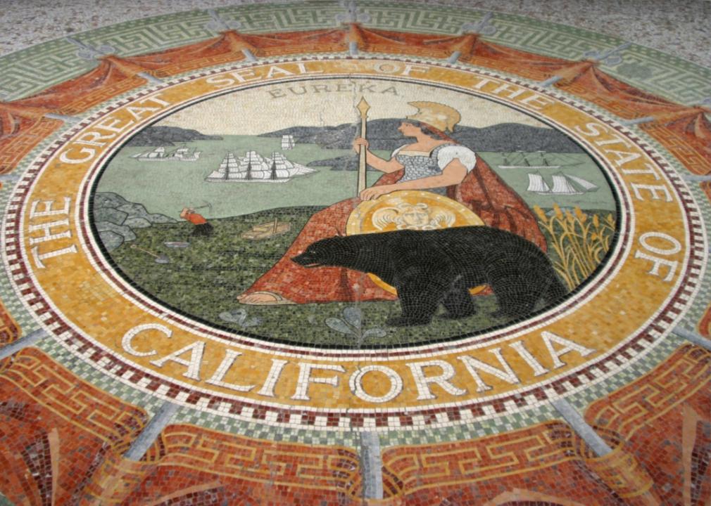 The seal of California.